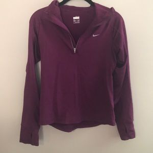 Nike dry fit fleece lined hooded pull over size s